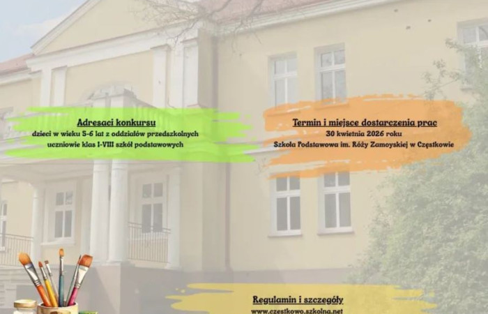Ogólnopolski konkurs plastyczny ,,Róża i Jan Zamoyscy”